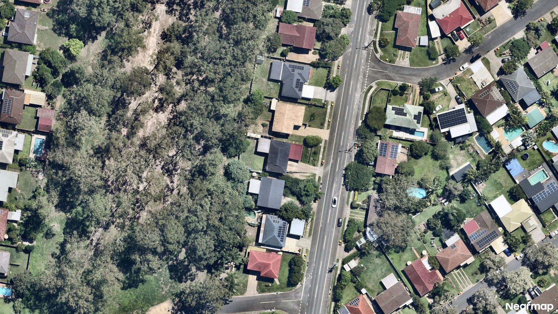 Vertical aerial view
