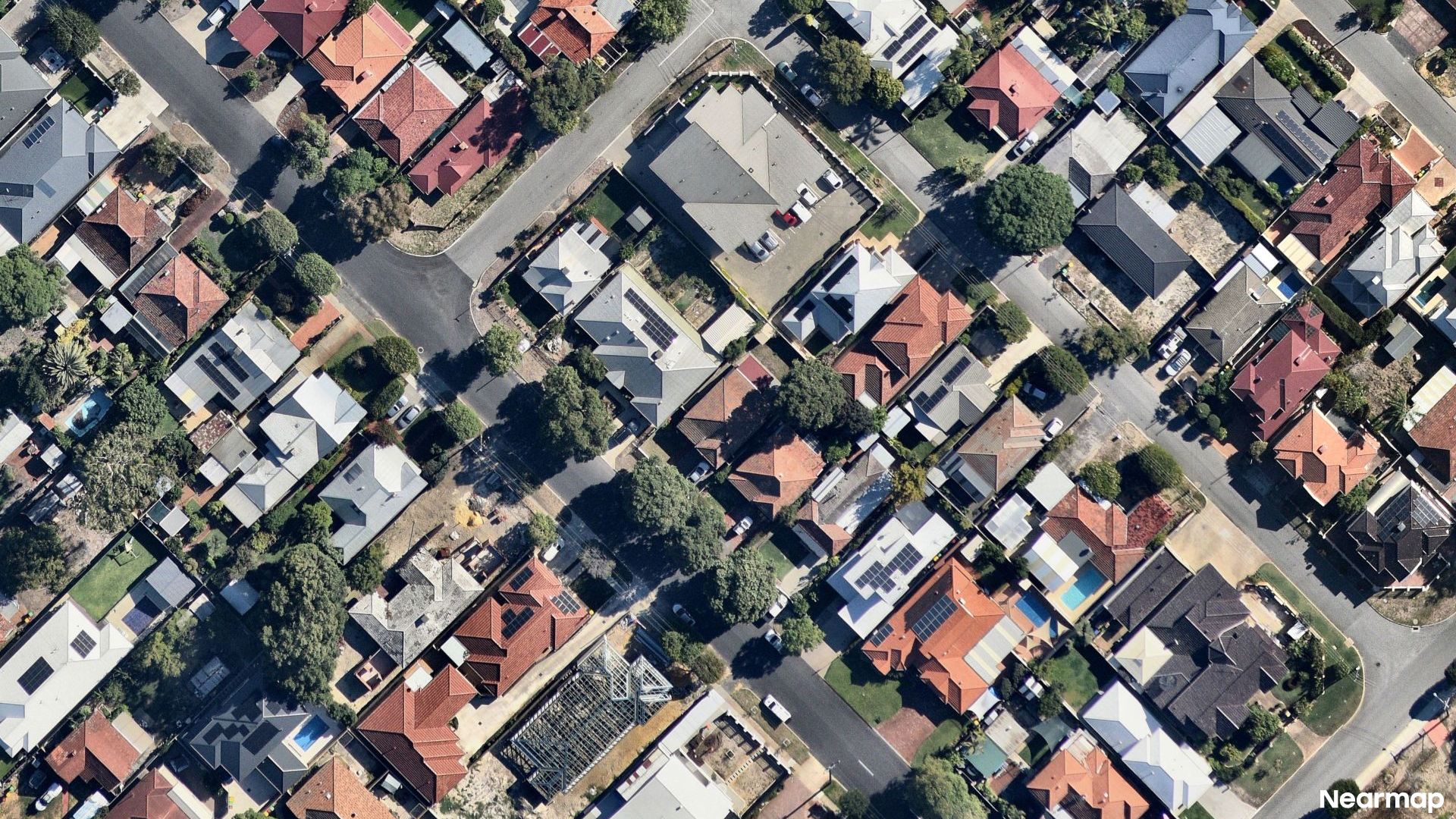 Vertical aerial view