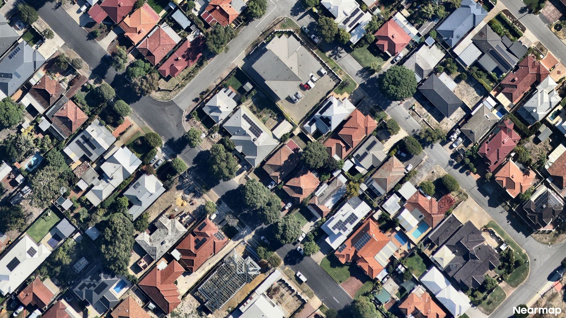 Vertical aerial view