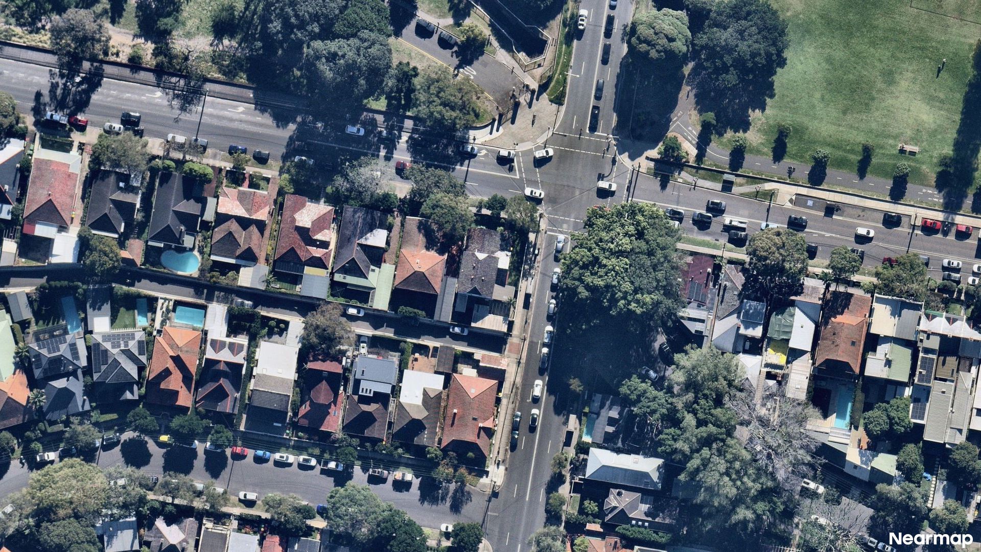 Vertical aerial view