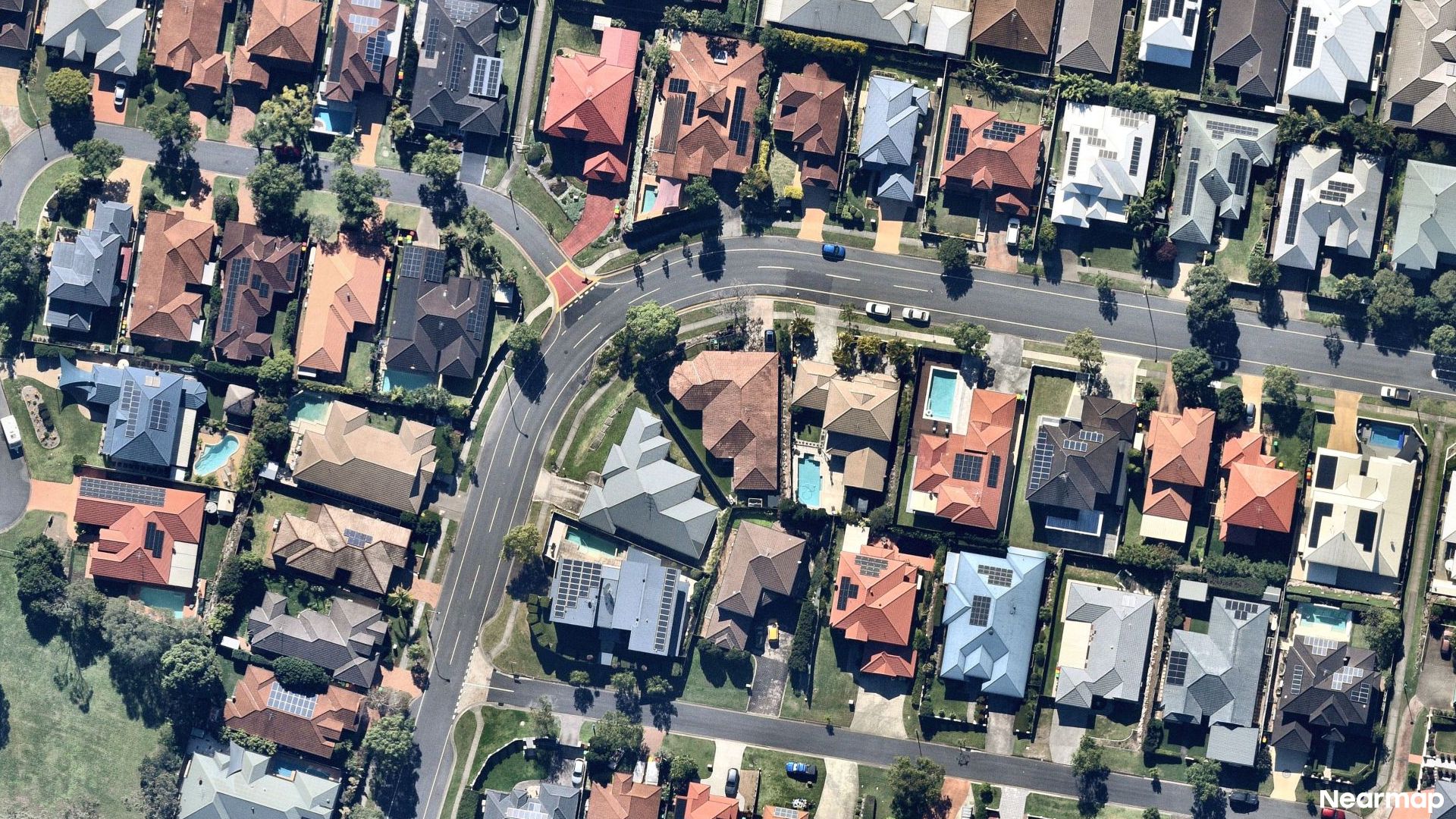 Vertical aerial view