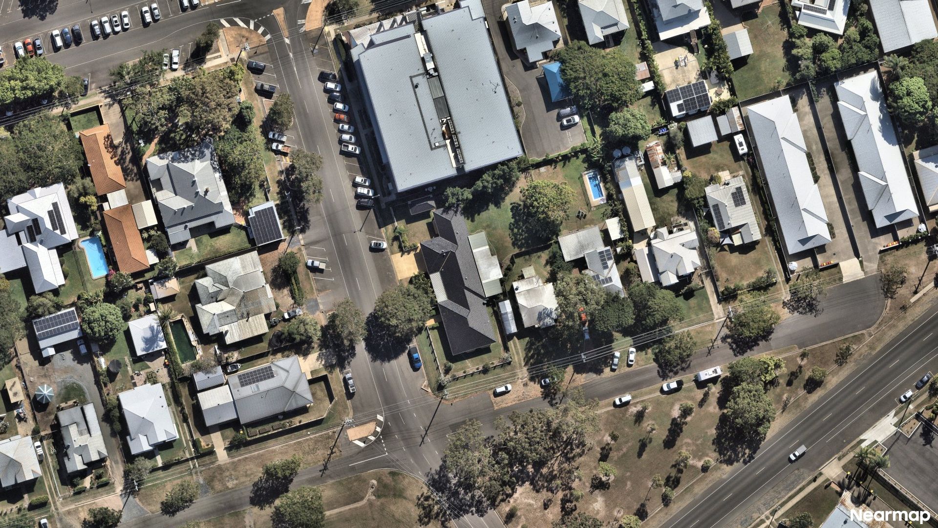 Vertical aerial view