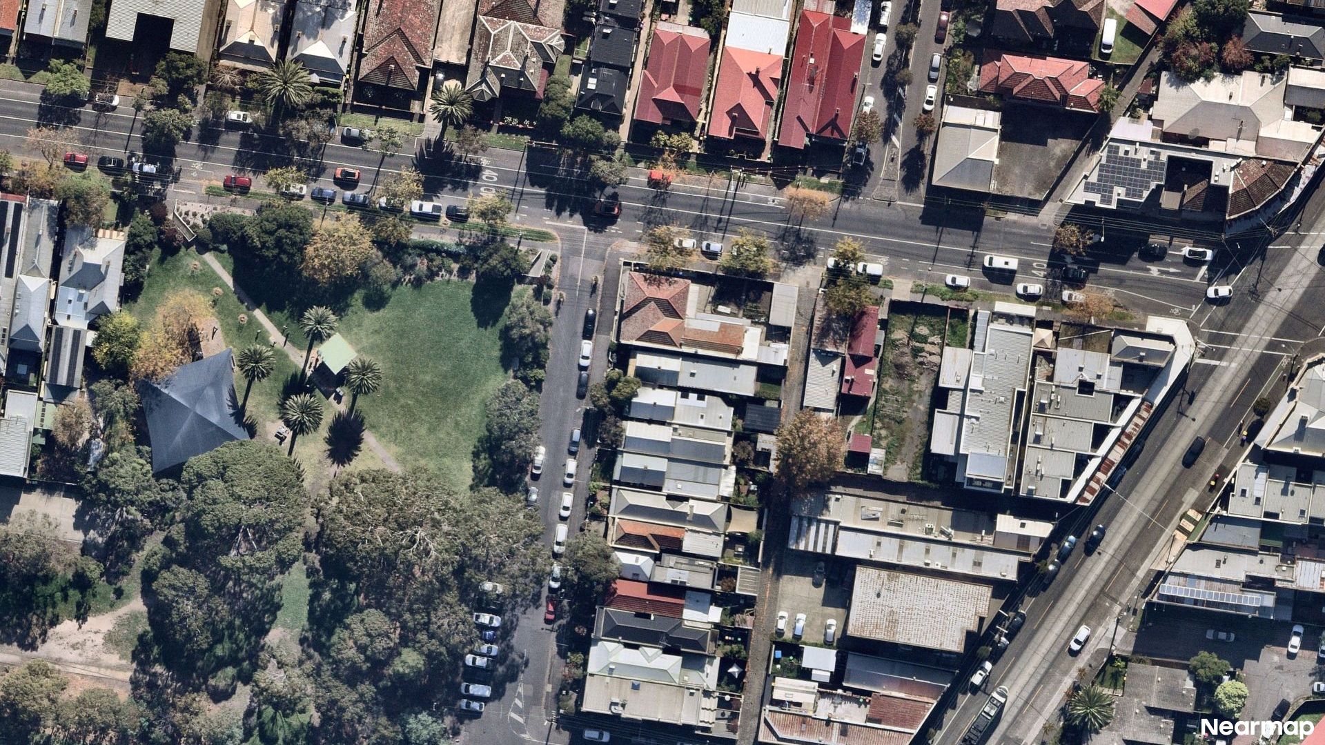Vertical aerial view