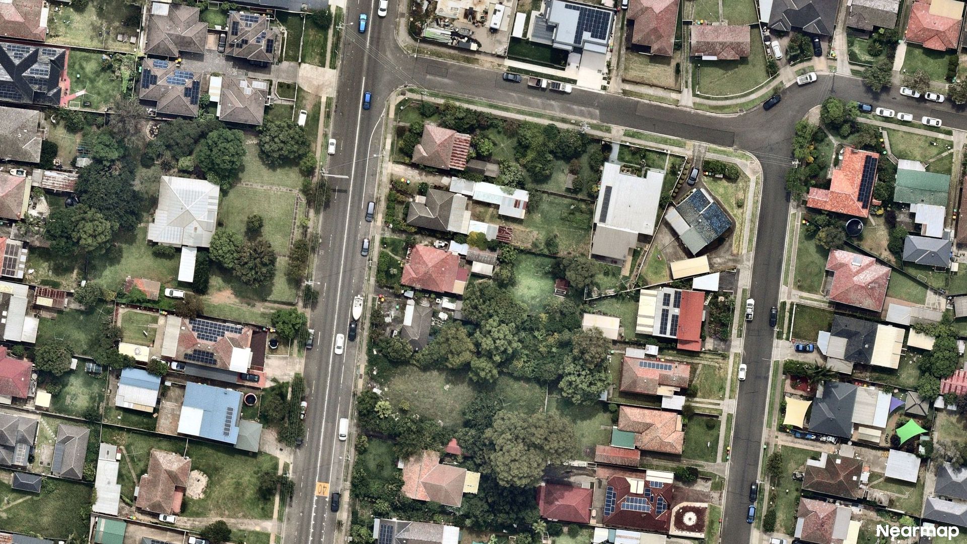 Vertical aerial view