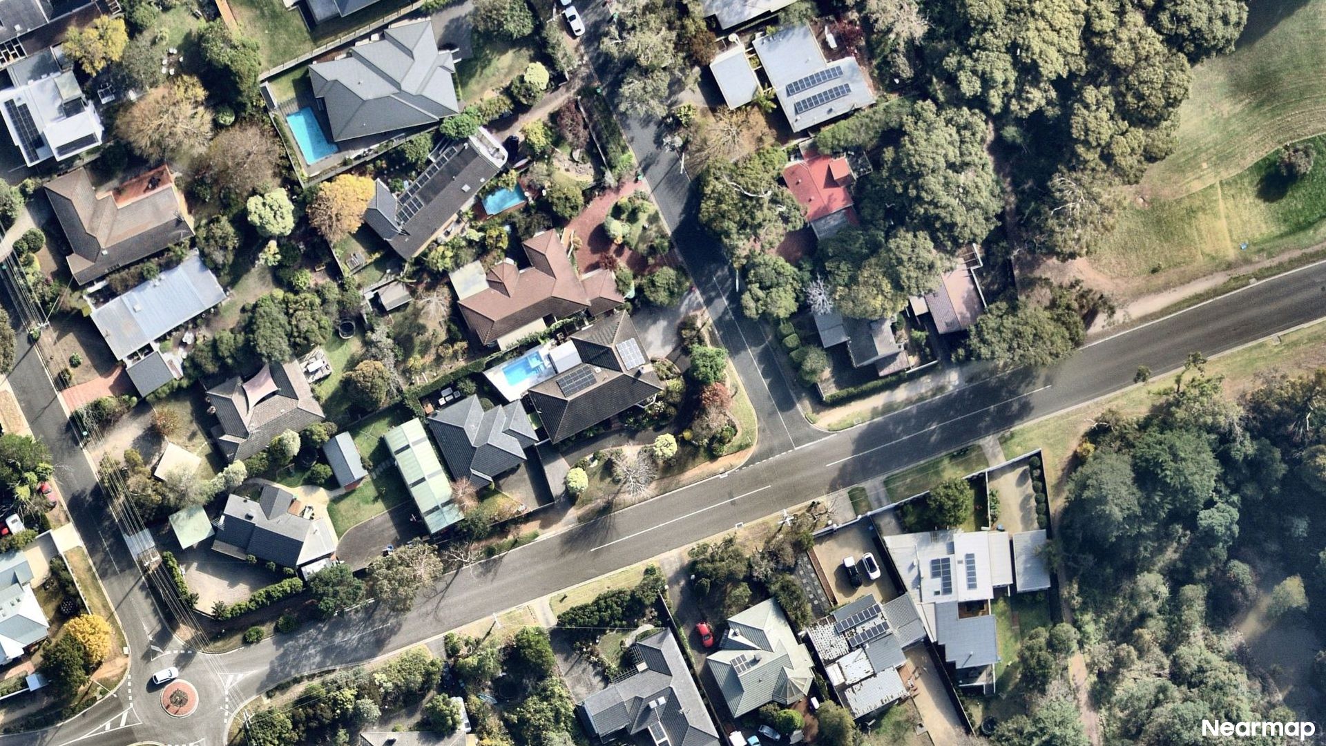 Vertical aerial view