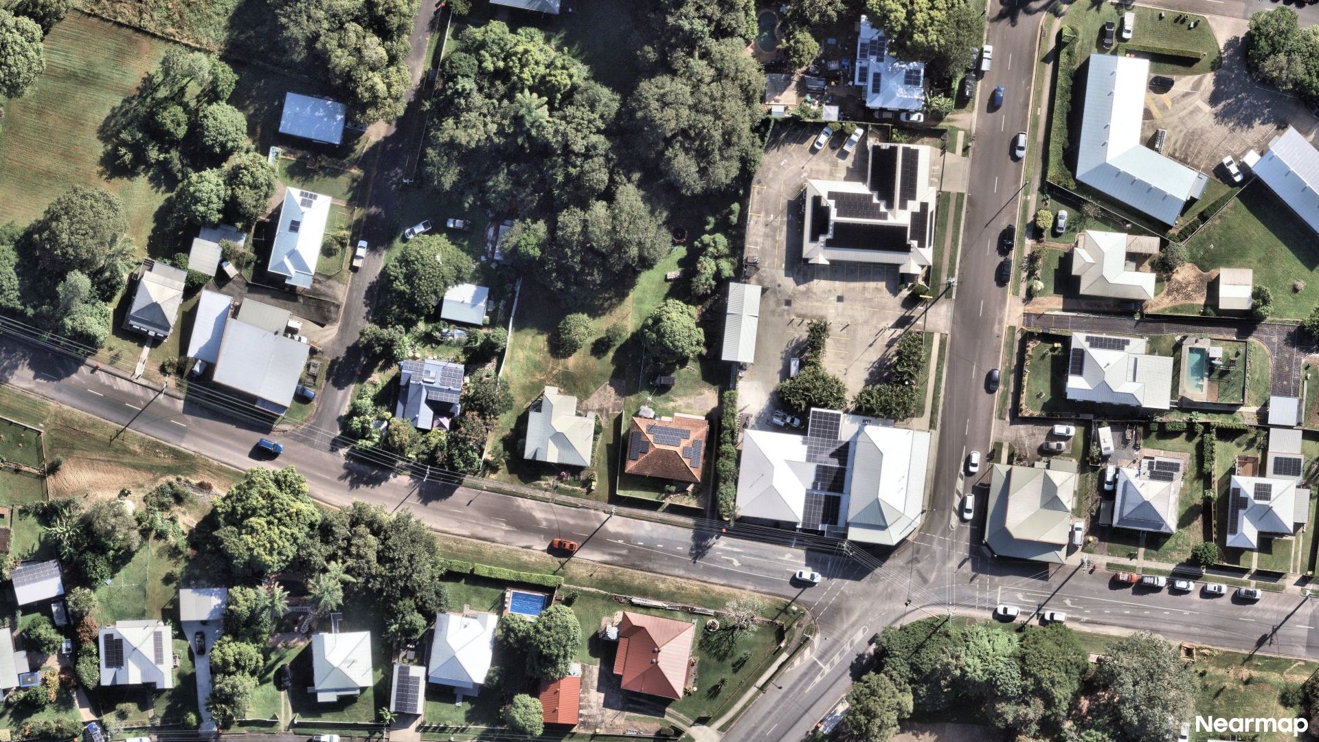 Vertical aerial view