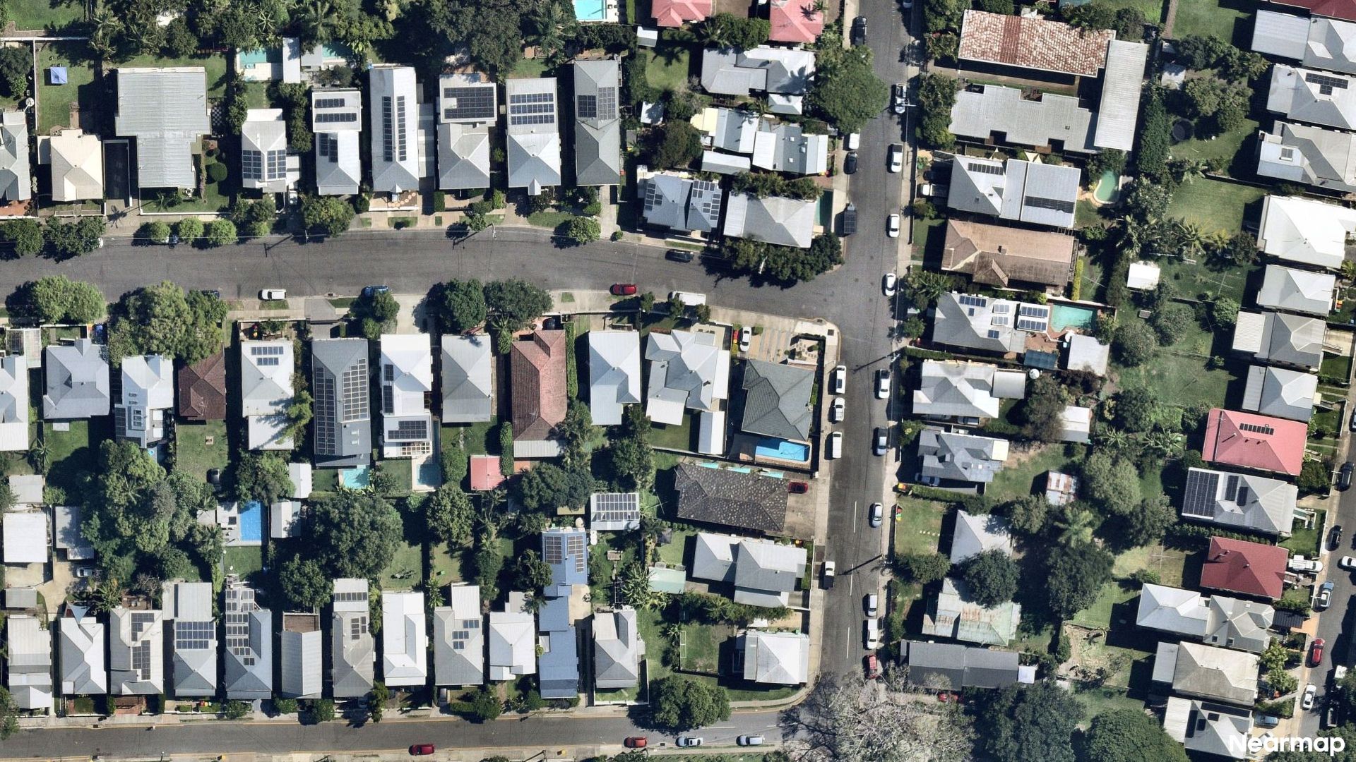 Vertical aerial view