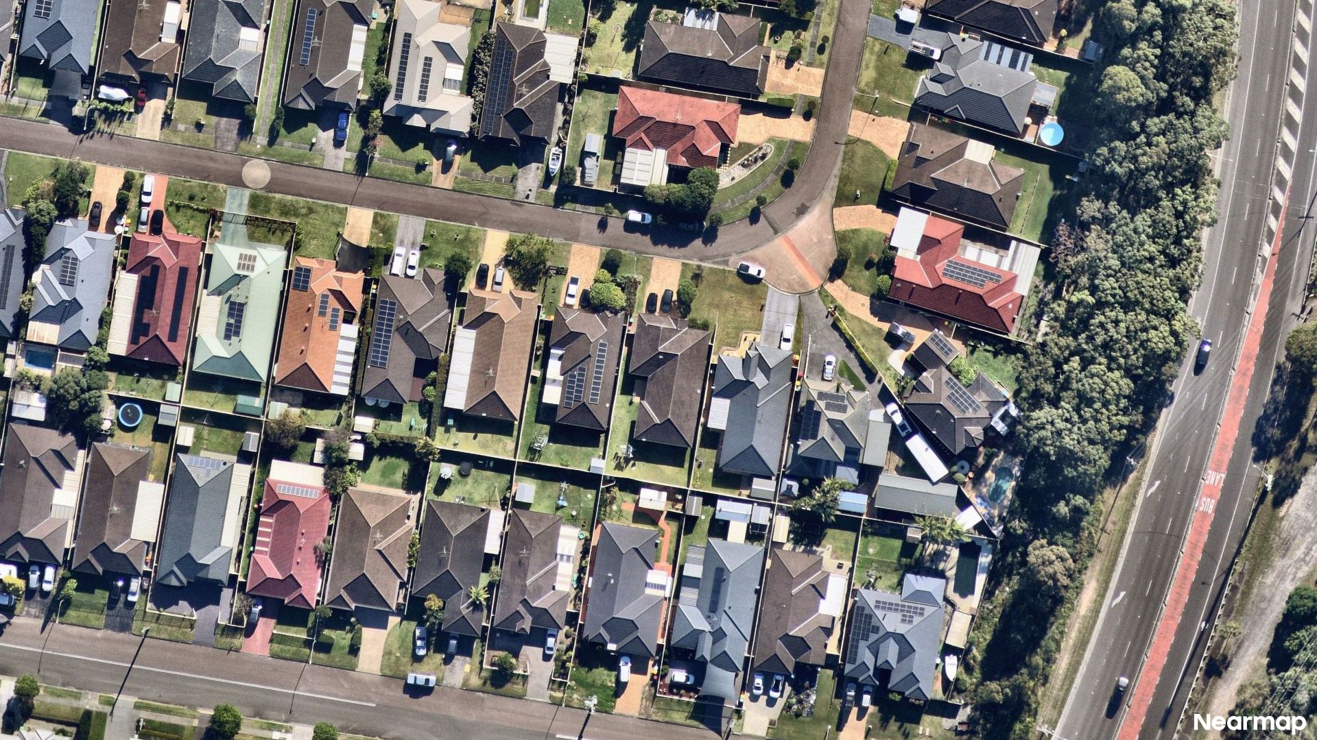 Vertical aerial view
