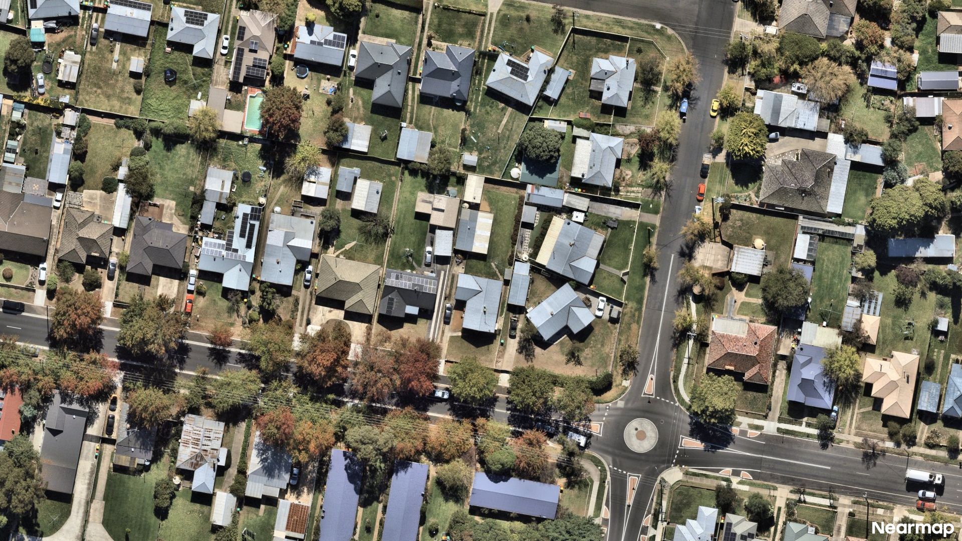 Vertical aerial view