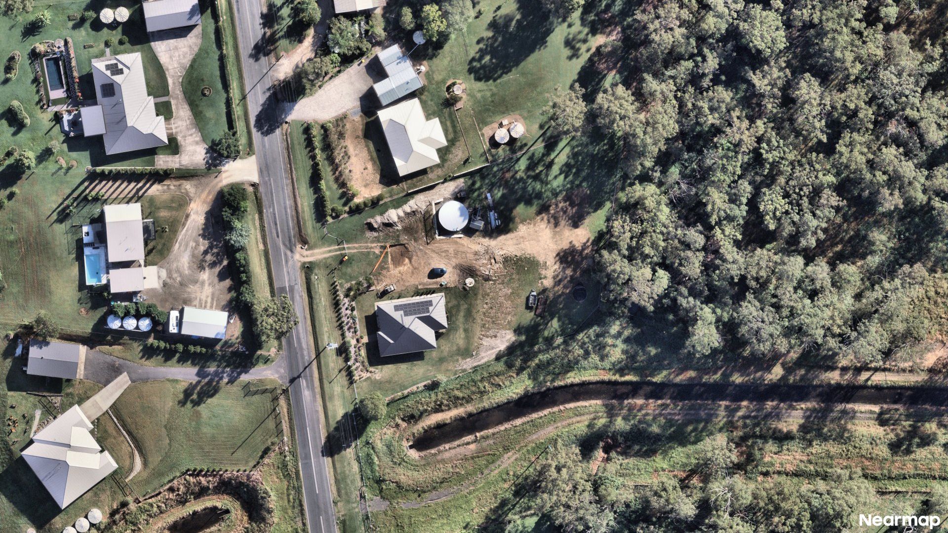 Vertical aerial view