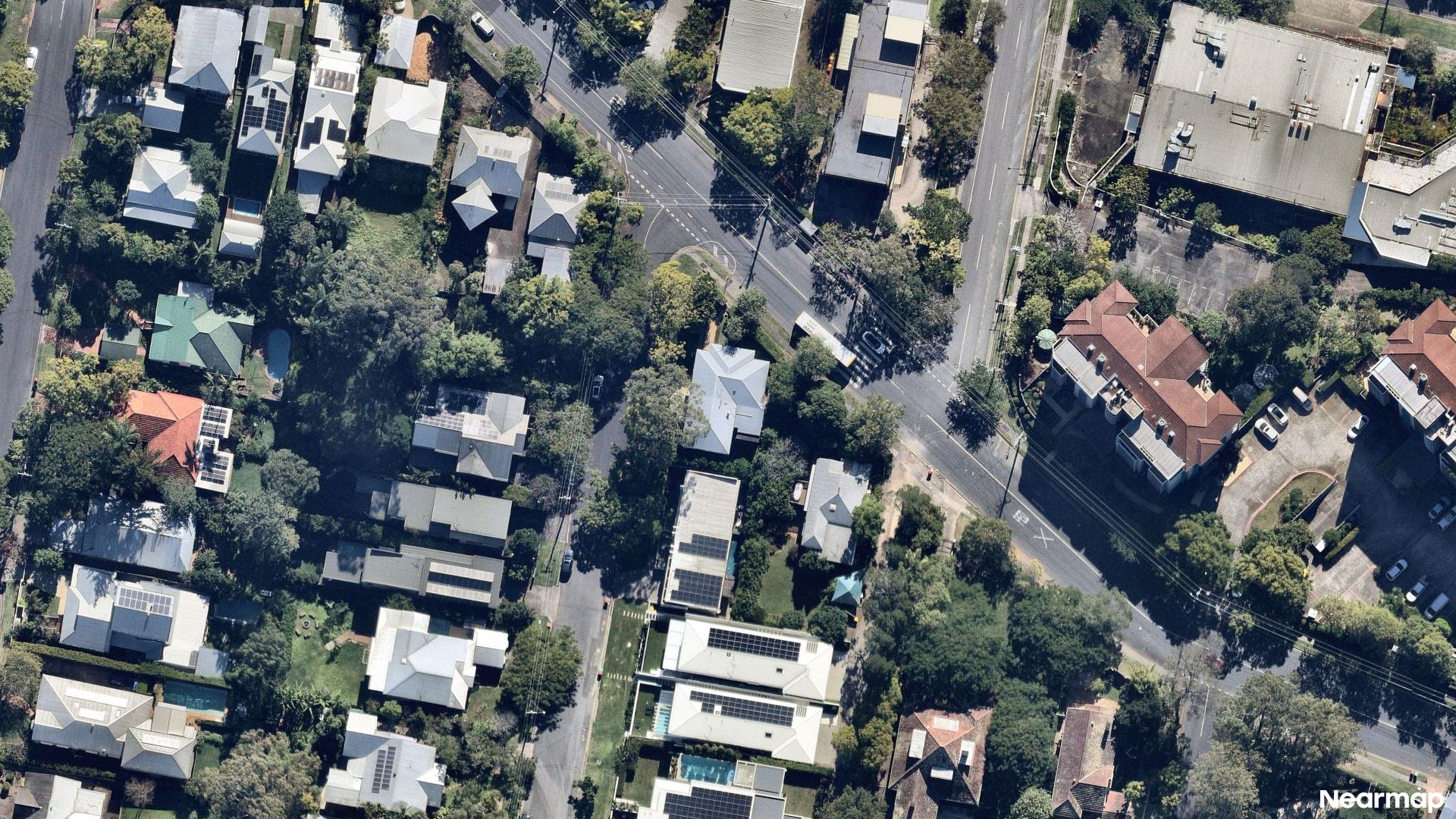 Vertical aerial view