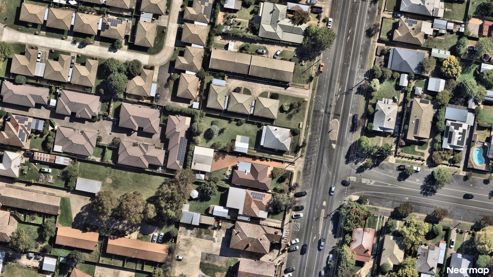 Vertical aerial view