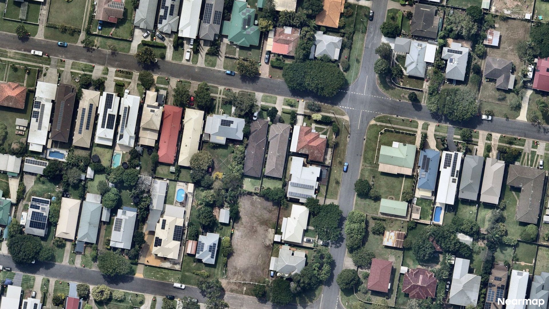Vertical aerial view