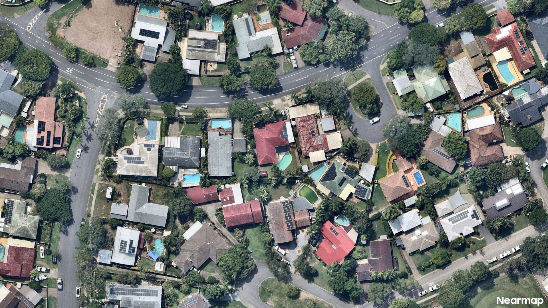 Vertical aerial view