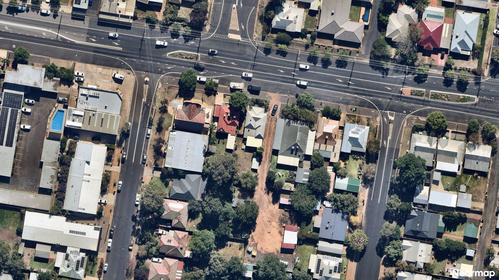 Vertical aerial view