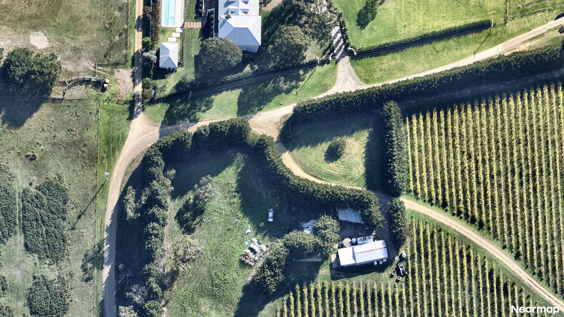 Vertical aerial view