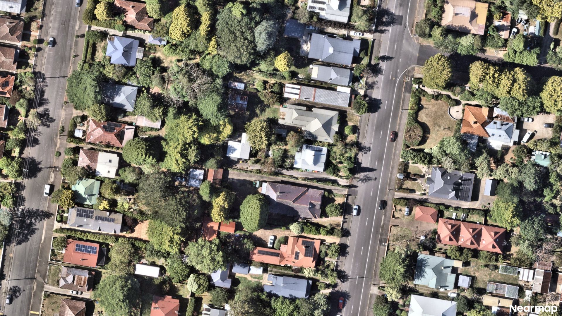 Vertical aerial view