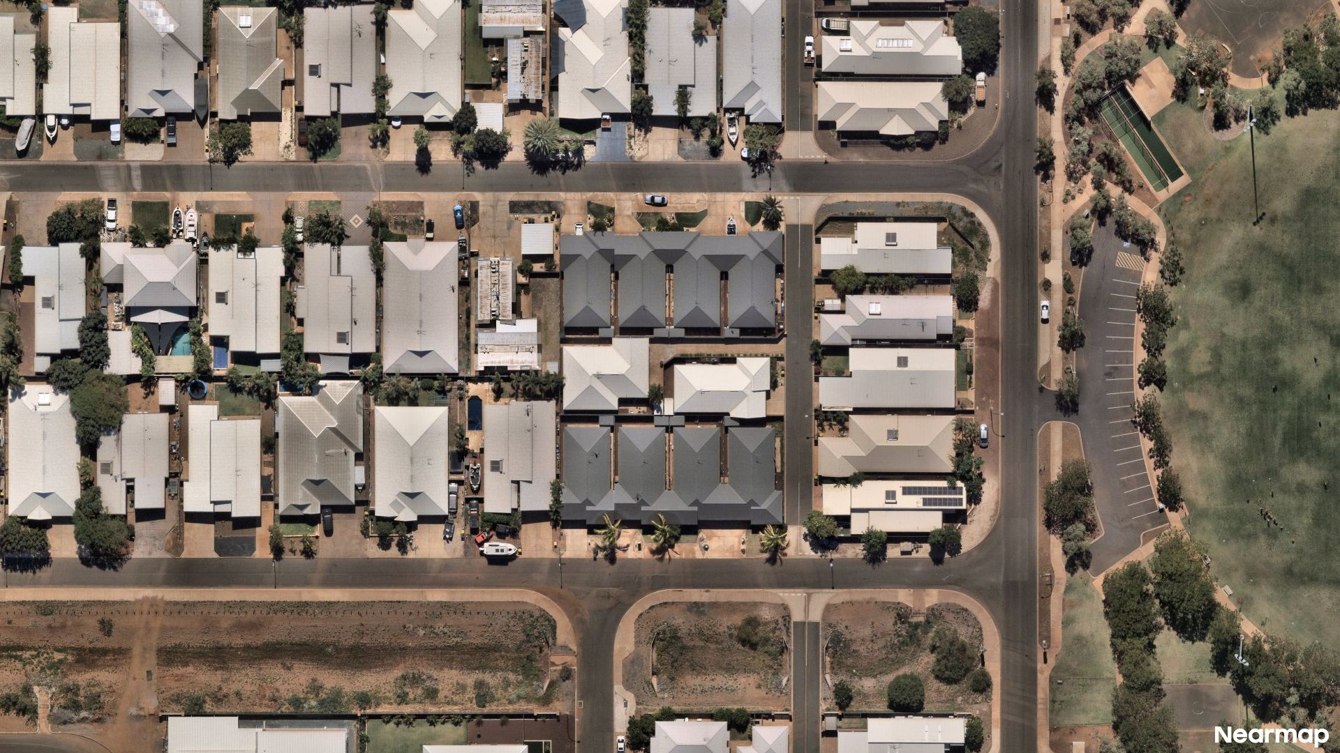 Vertical aerial view
