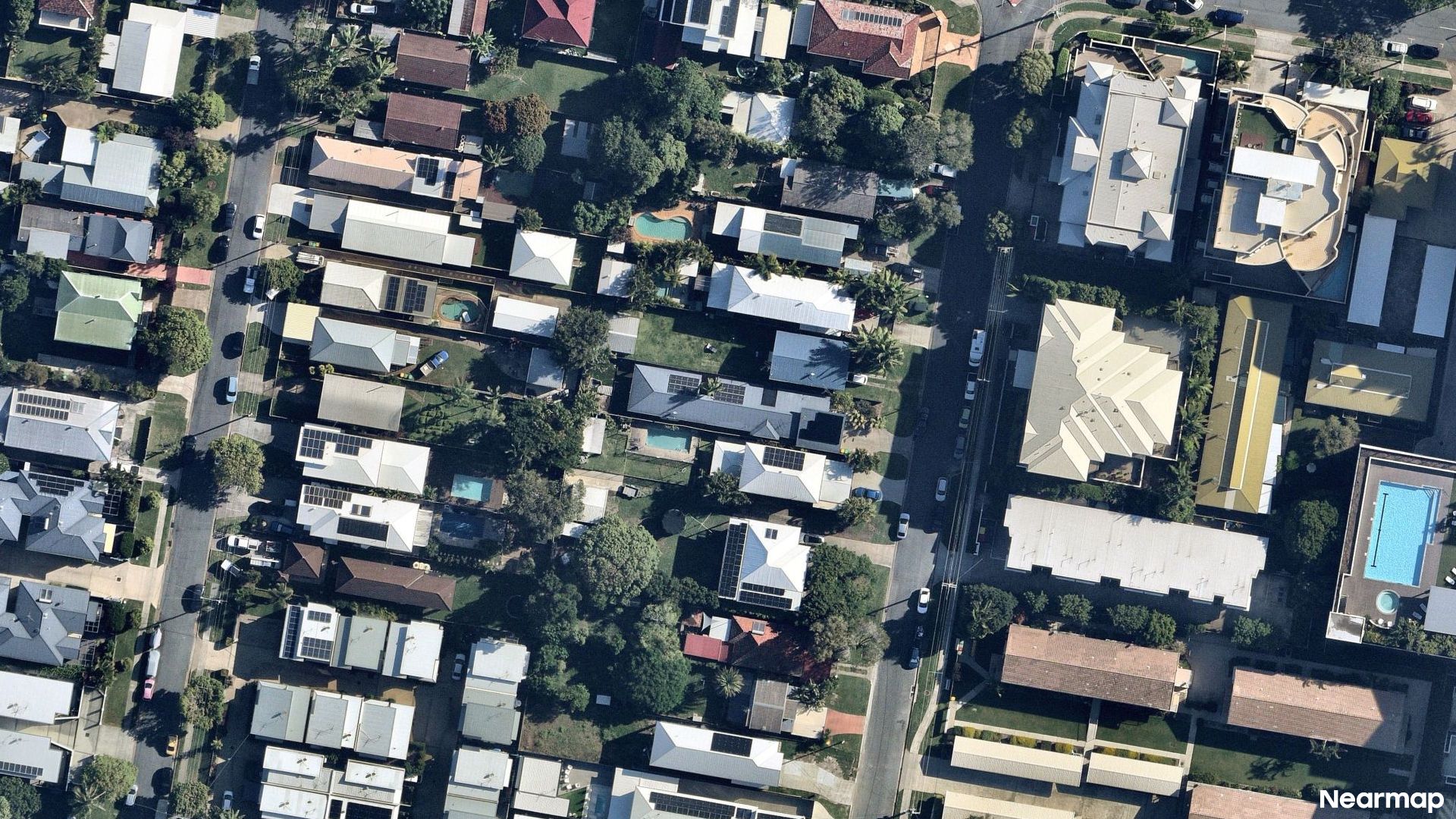 Vertical aerial view
