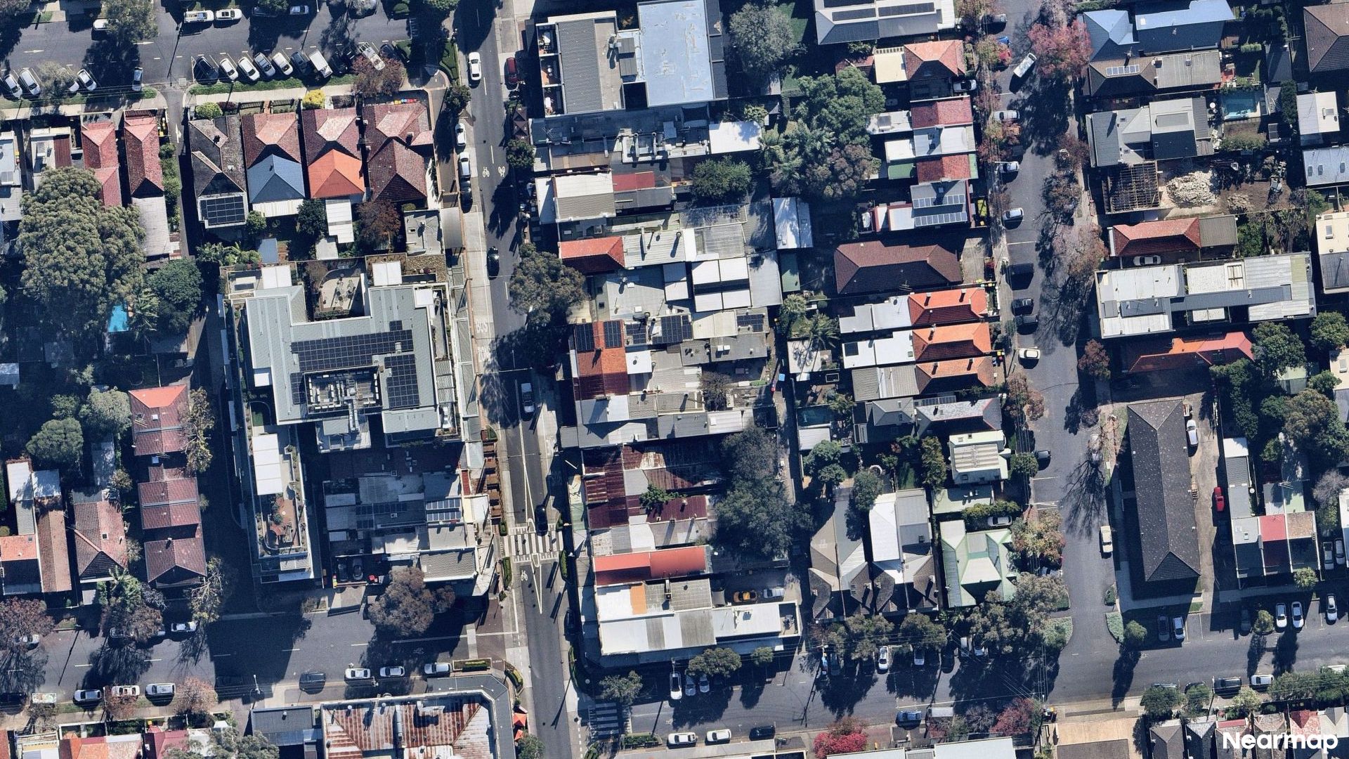 Vertical aerial view