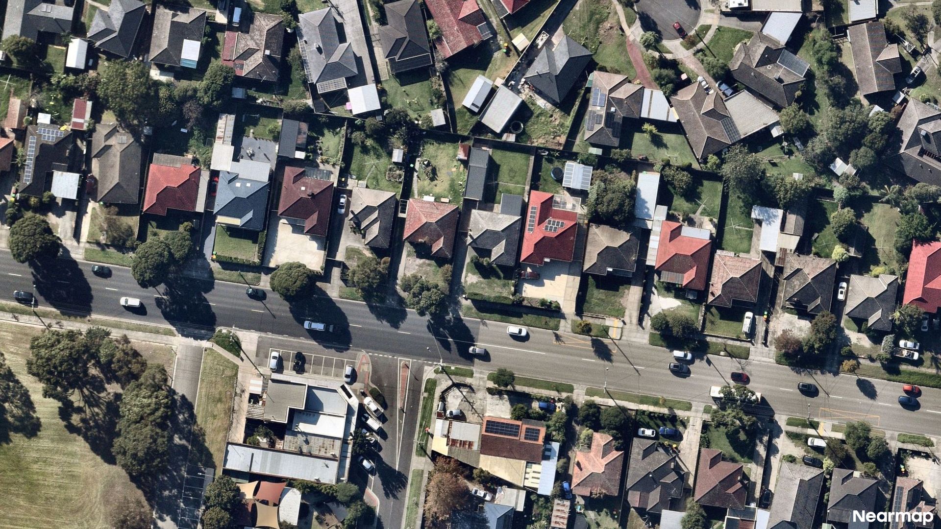 Vertical aerial view