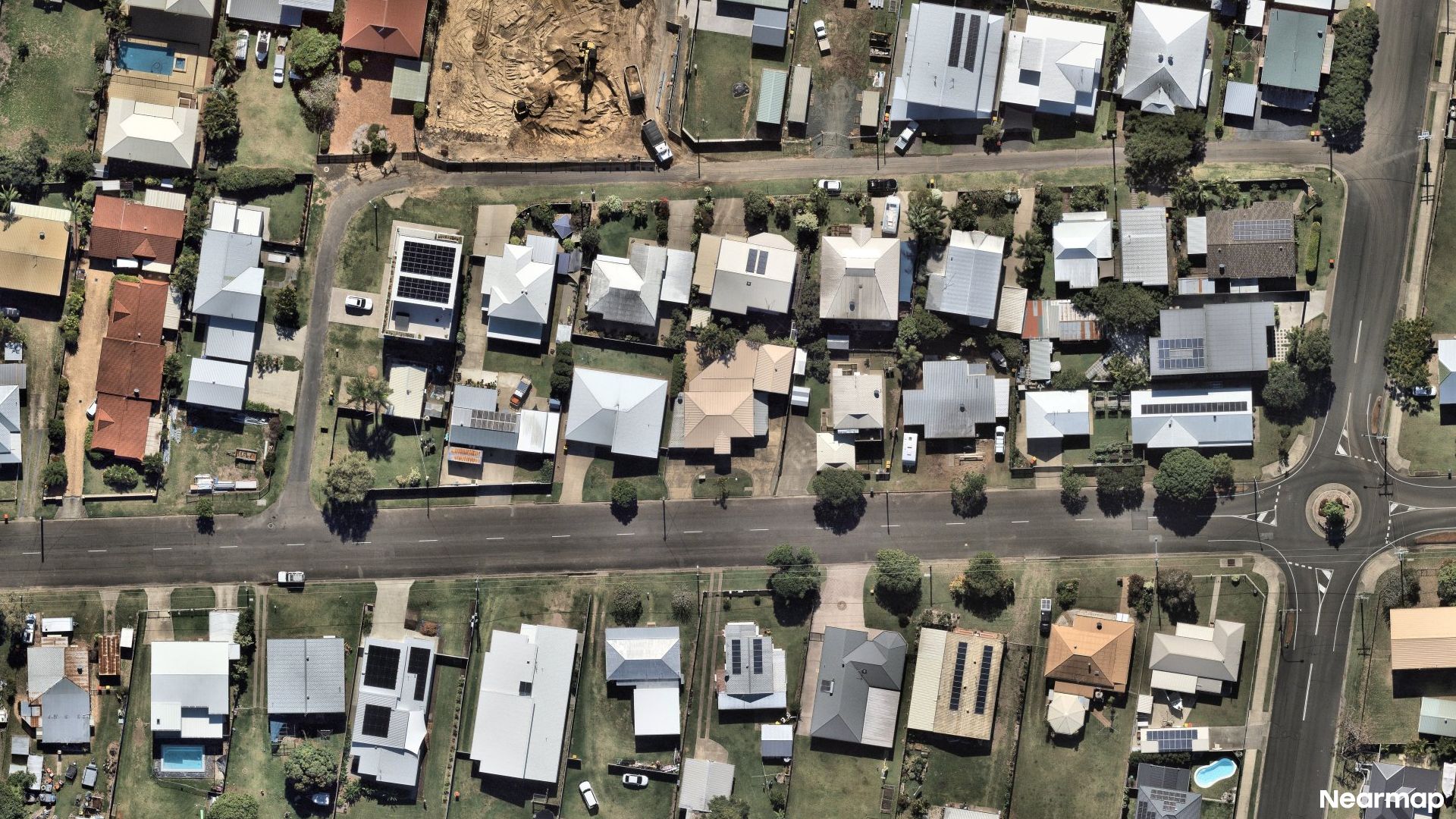 Vertical aerial view