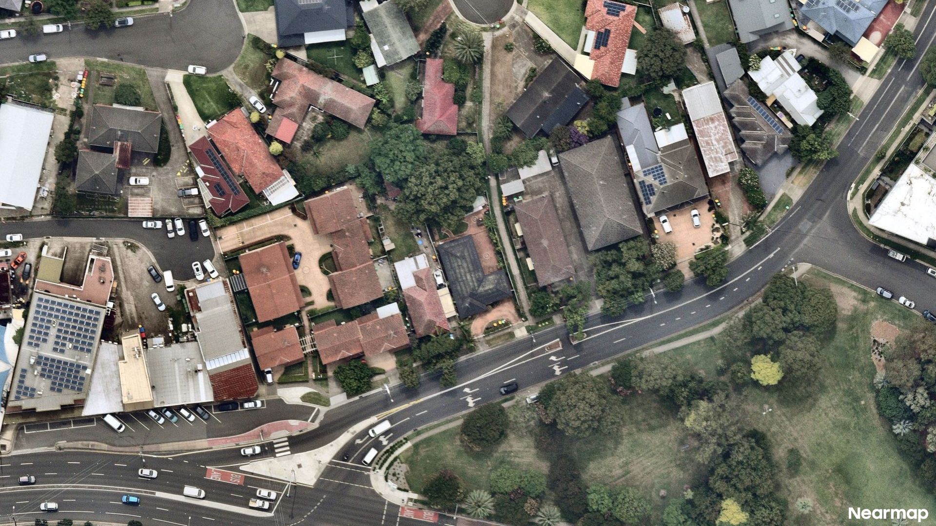 Vertical aerial view