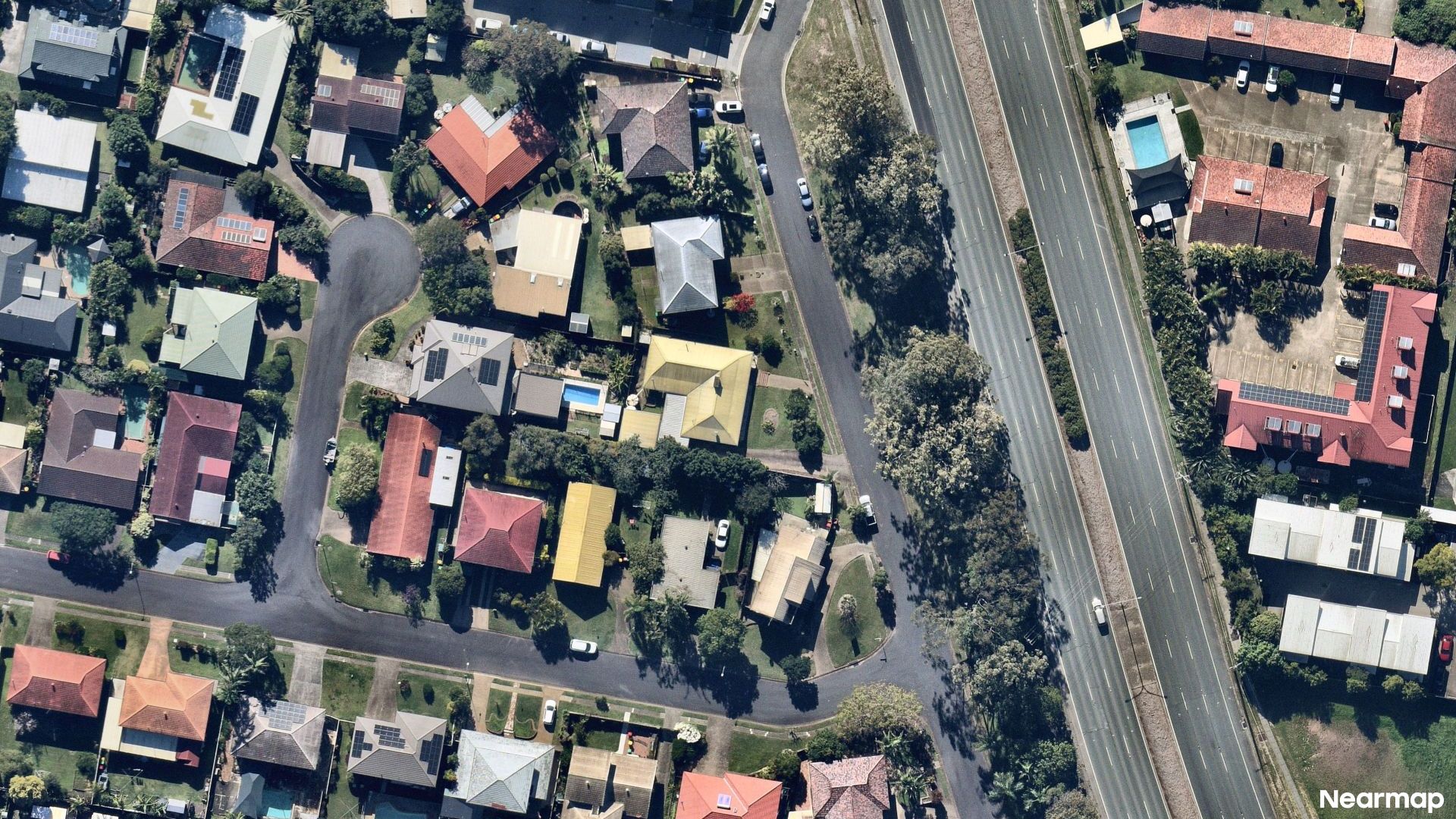 Vertical aerial view