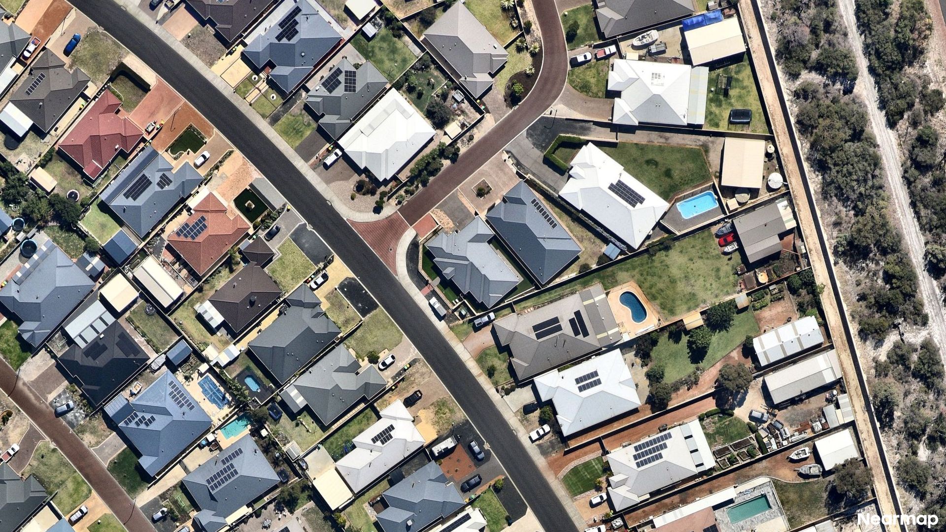 Vertical aerial view