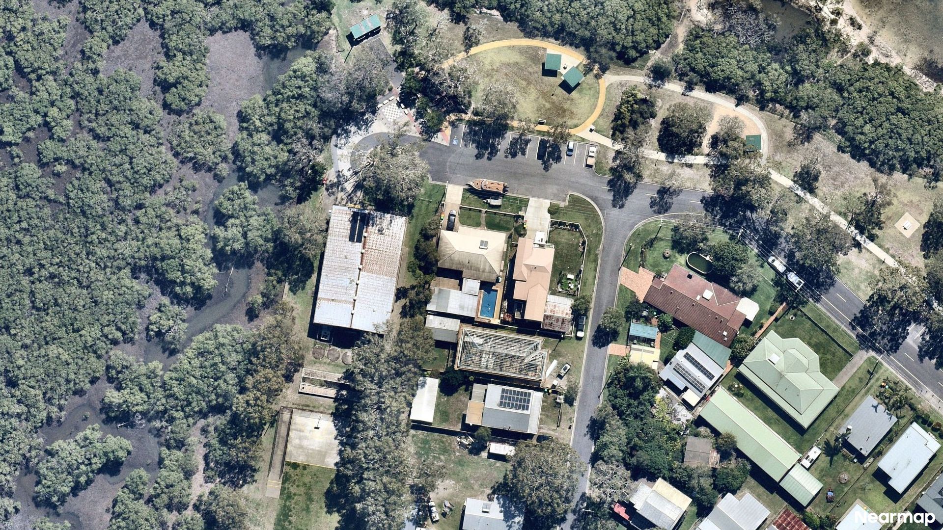 Vertical aerial view