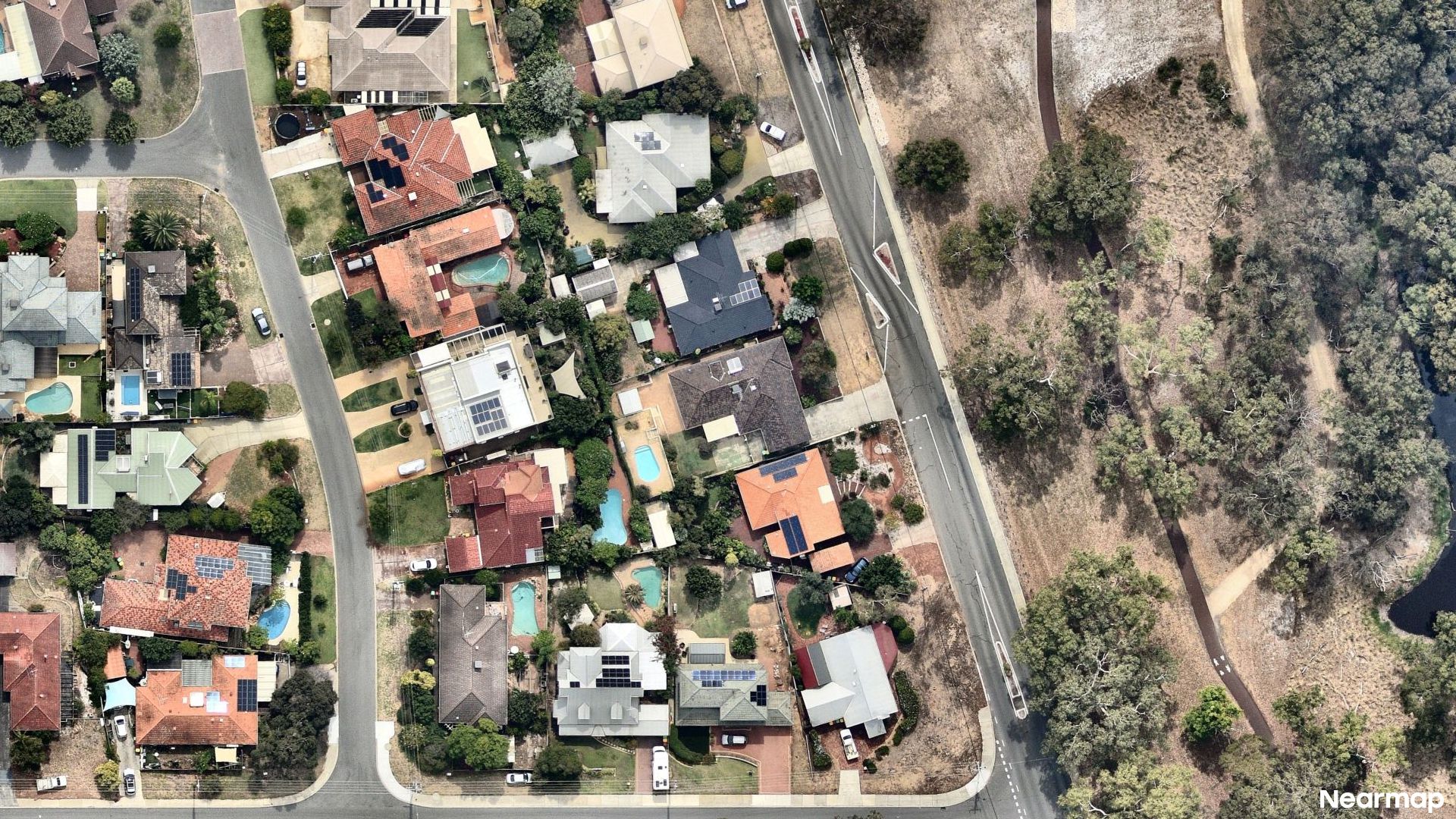 Vertical aerial view