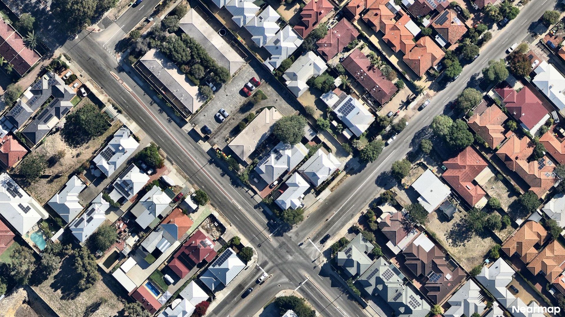 Vertical aerial view