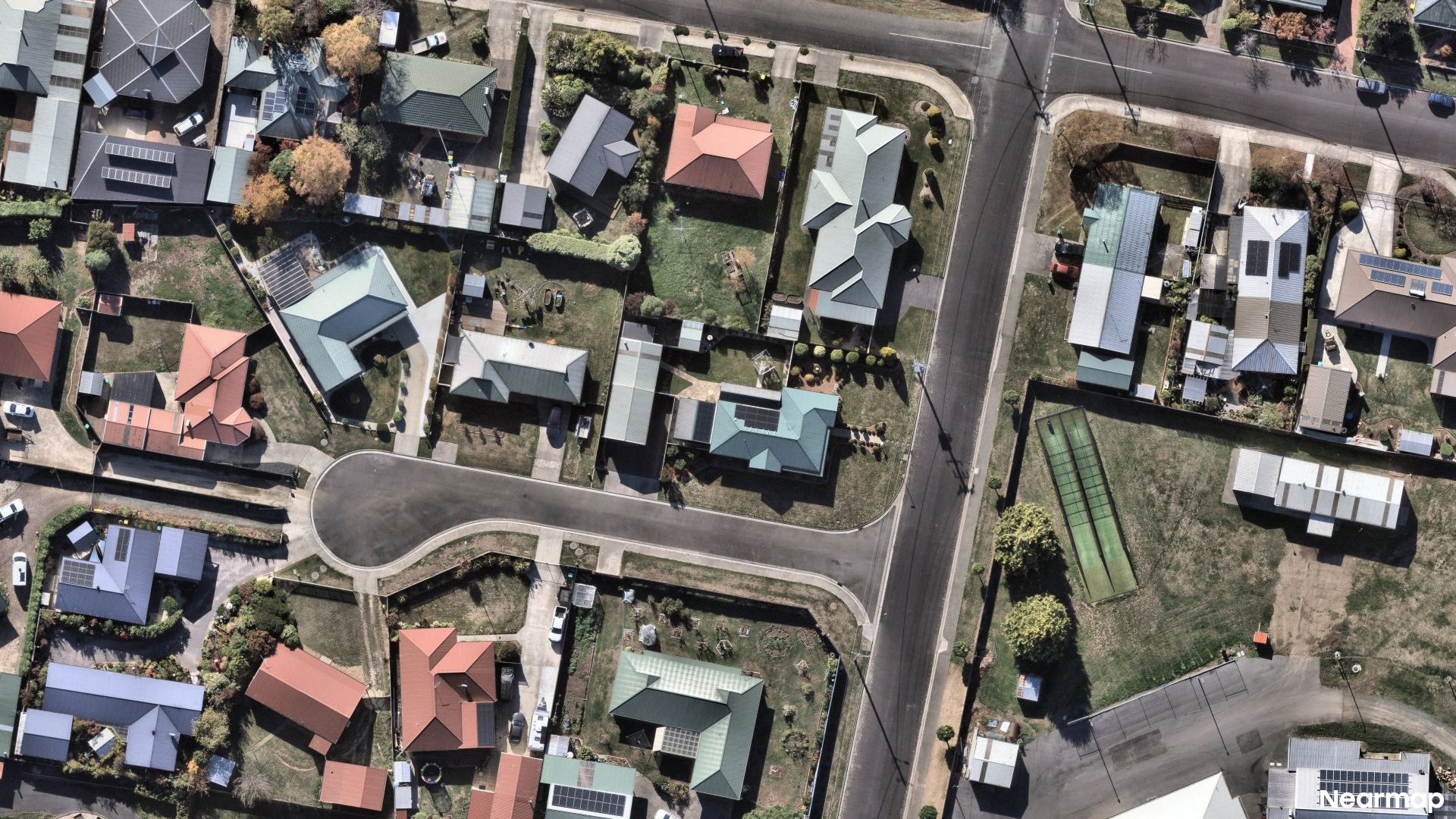 Vertical aerial view
