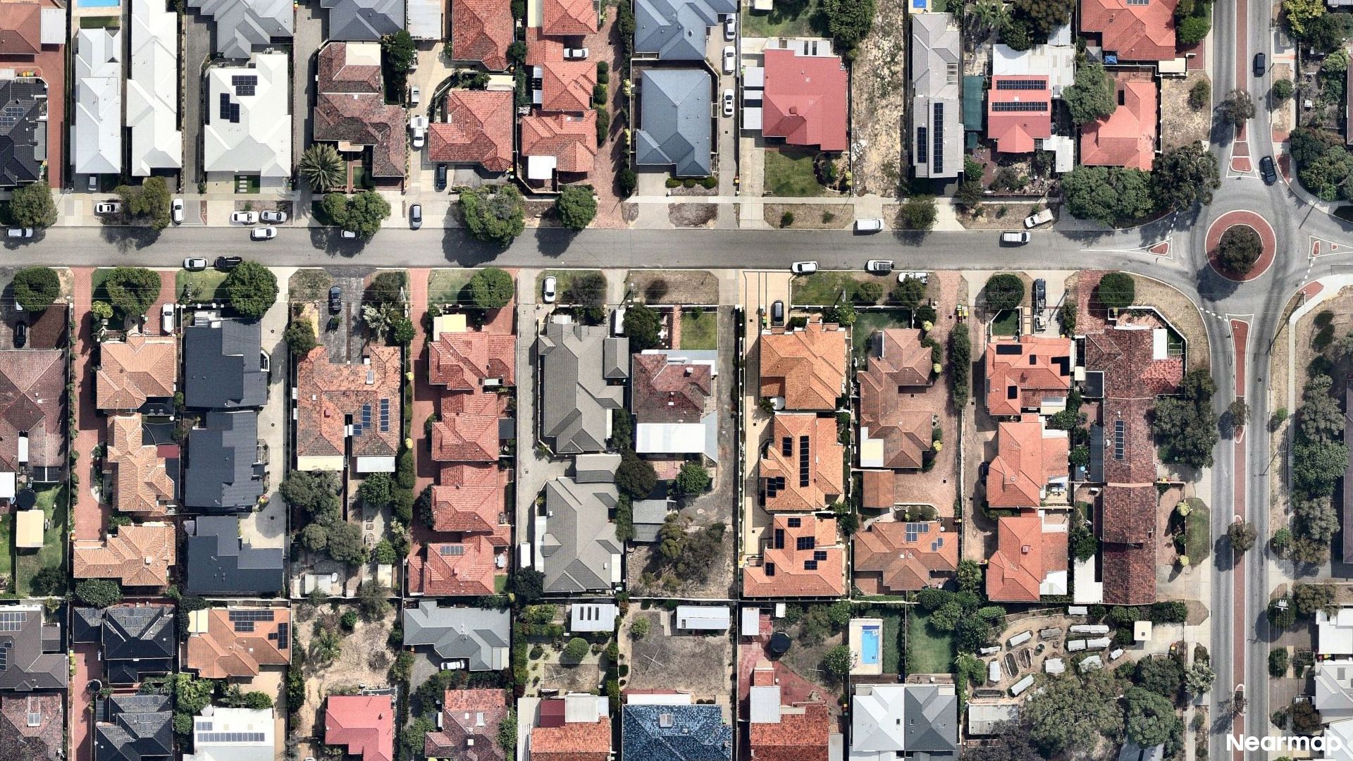 Vertical aerial view