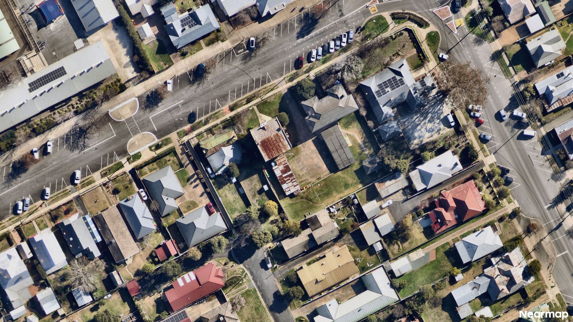Vertical aerial view