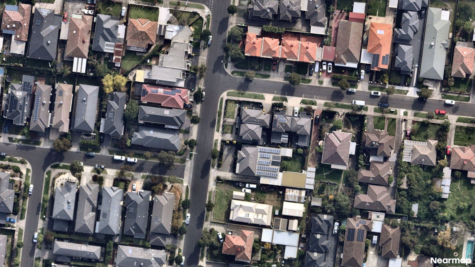 Vertical aerial view