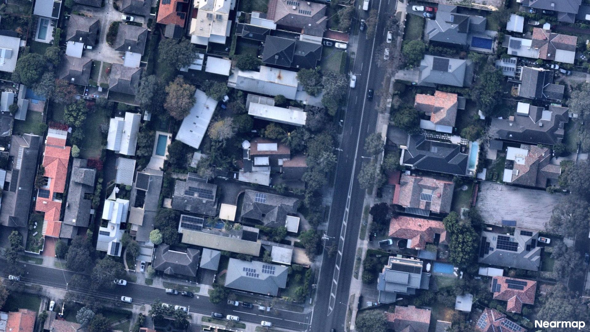 Vertical aerial view