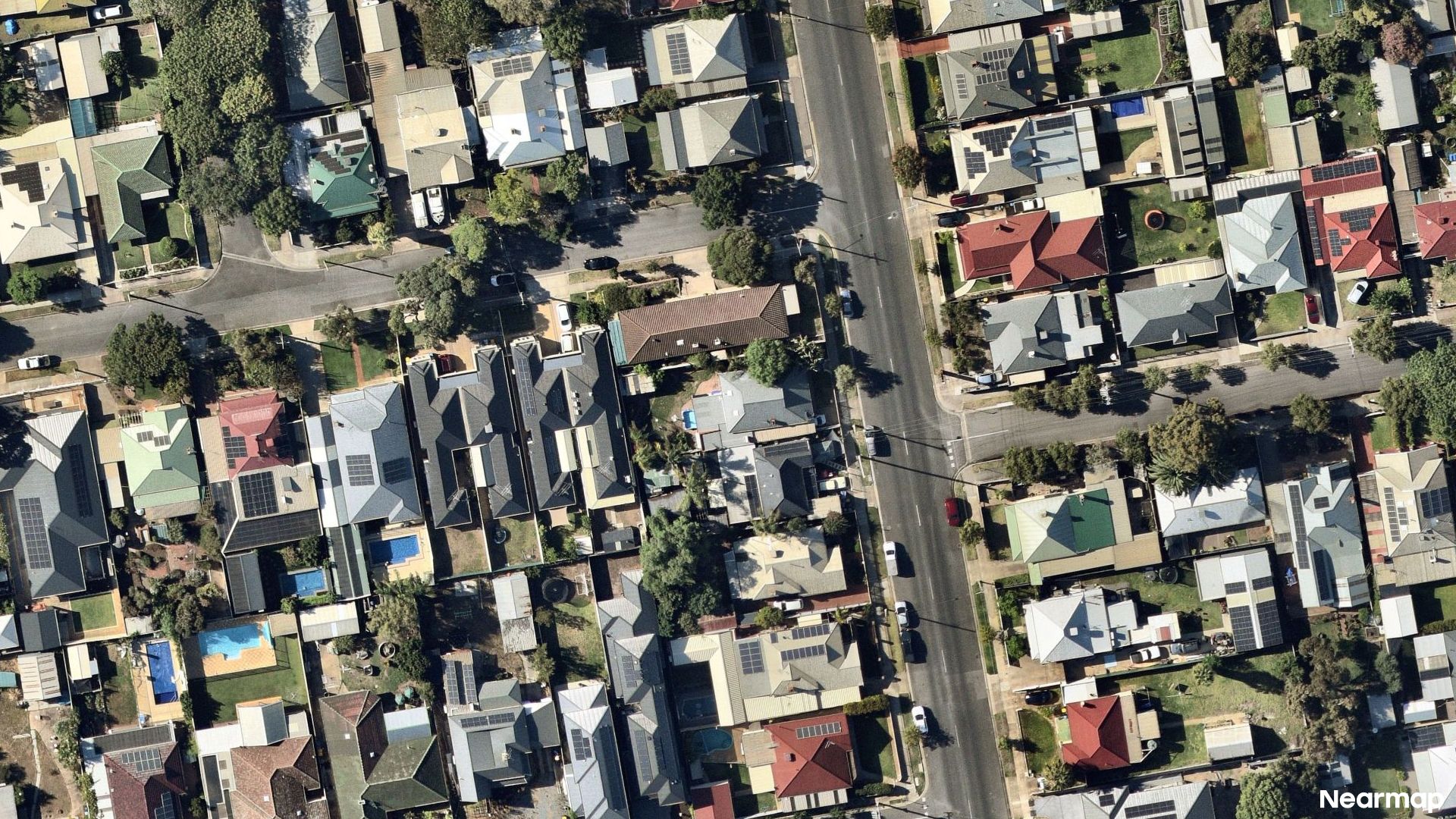 Vertical aerial view