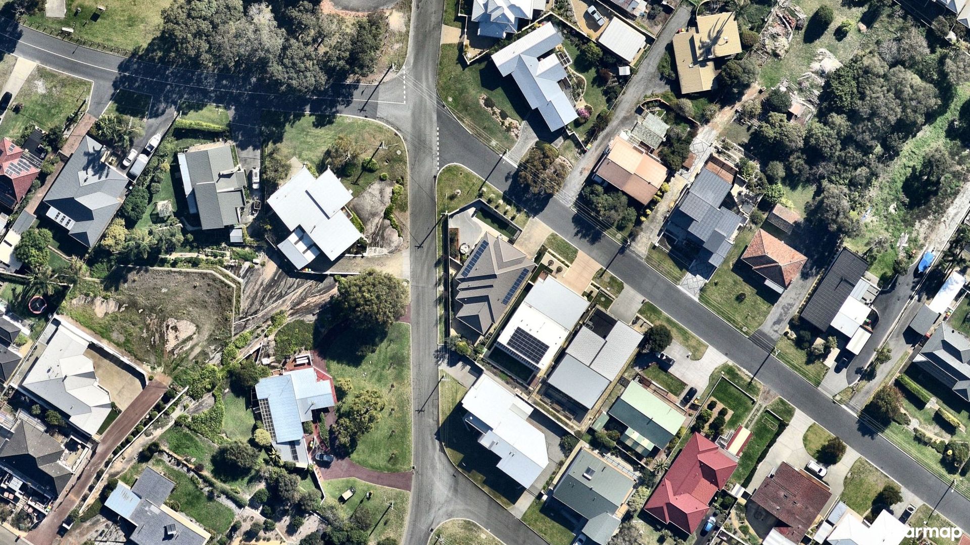 Vertical aerial view