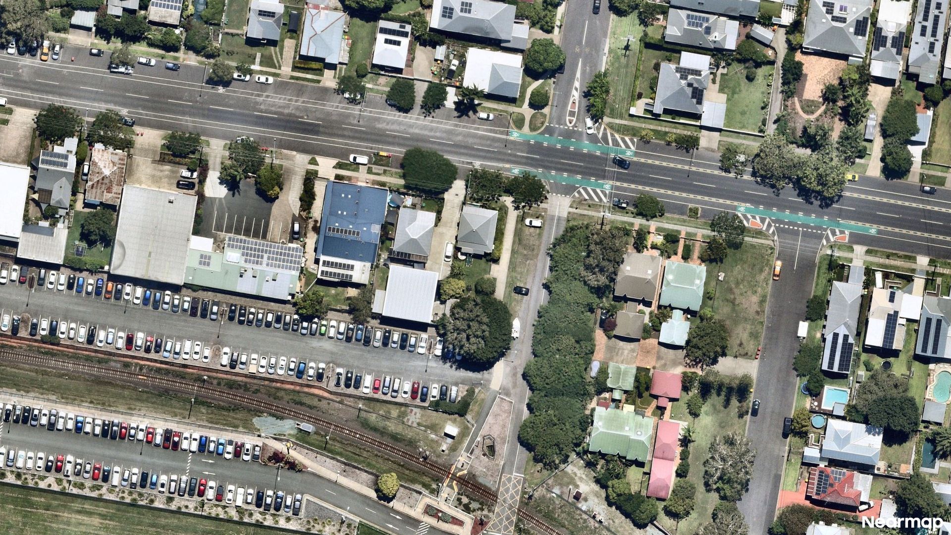 Vertical aerial view
