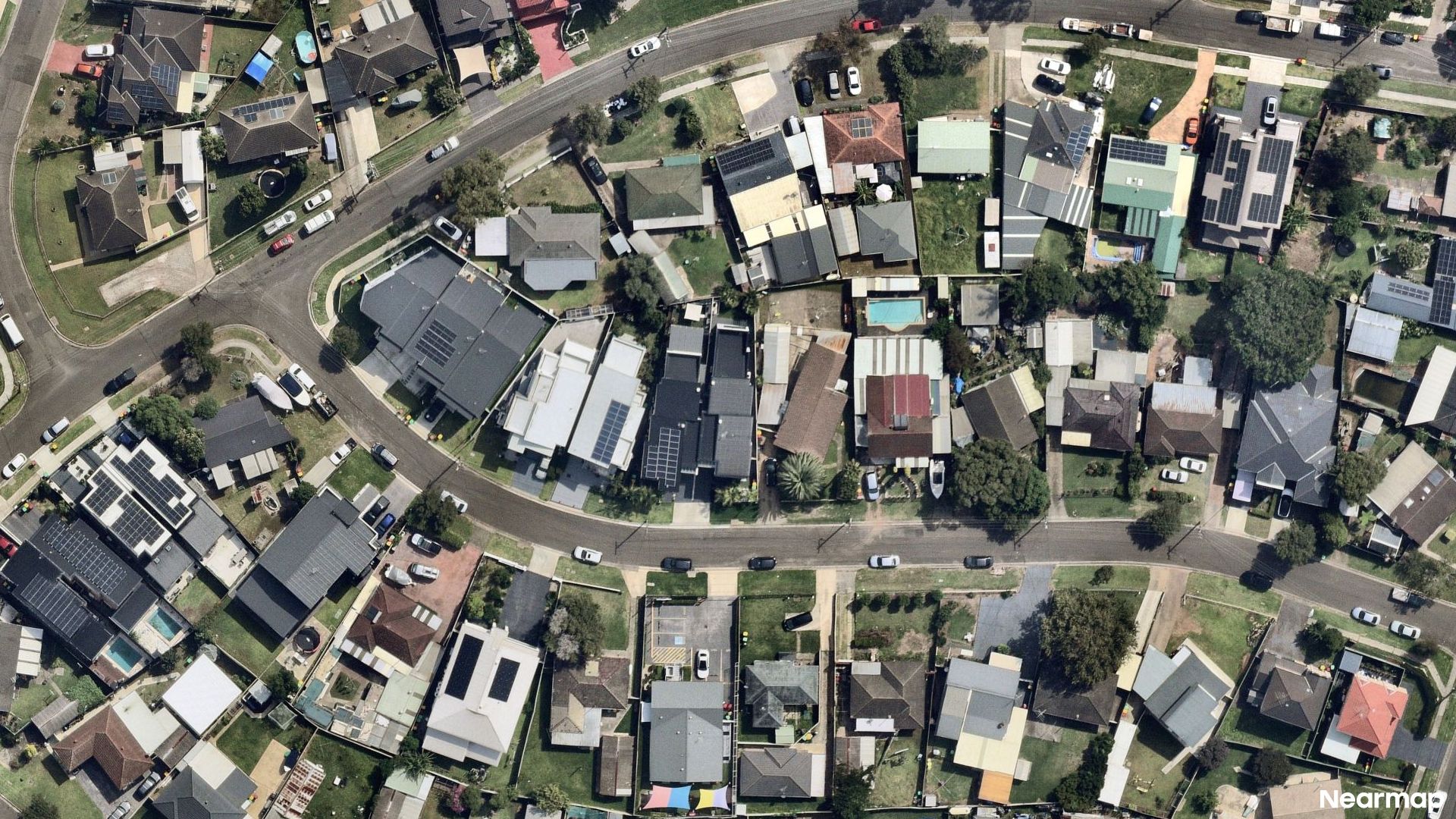 Vertical aerial view
