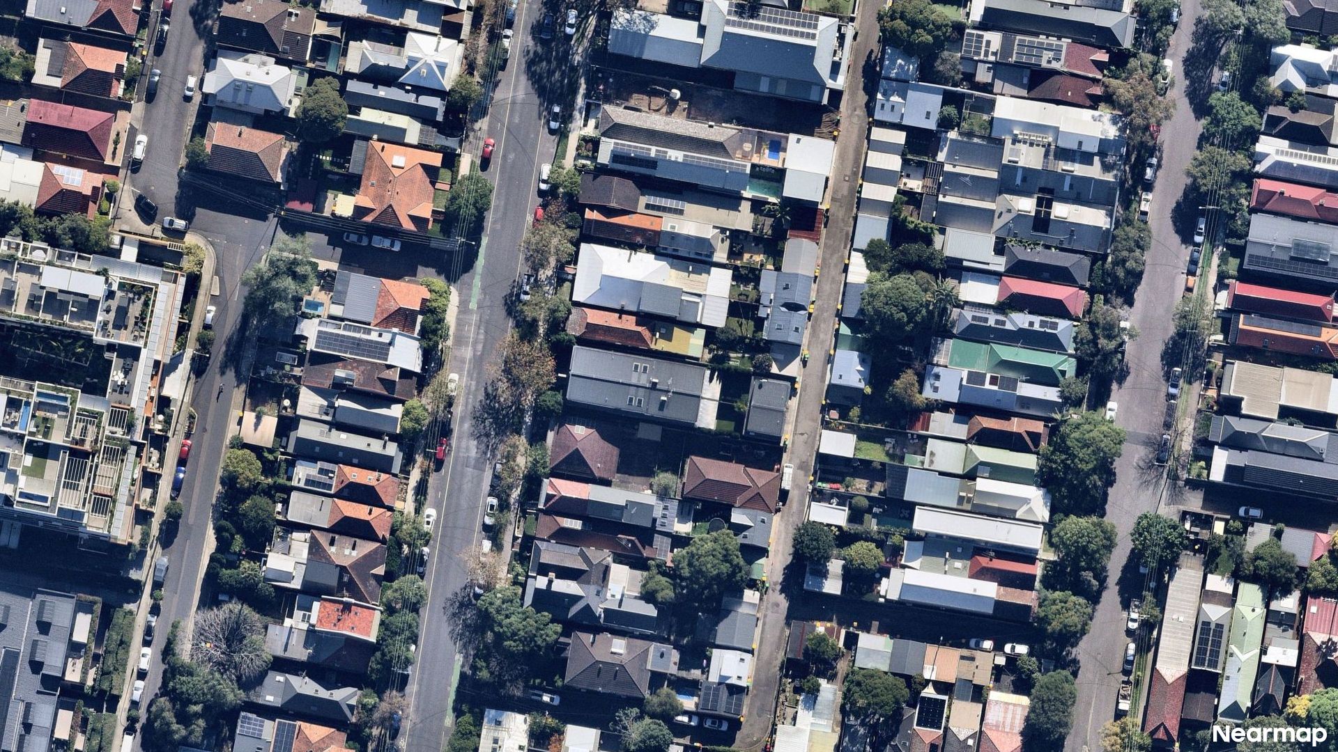 Vertical aerial view