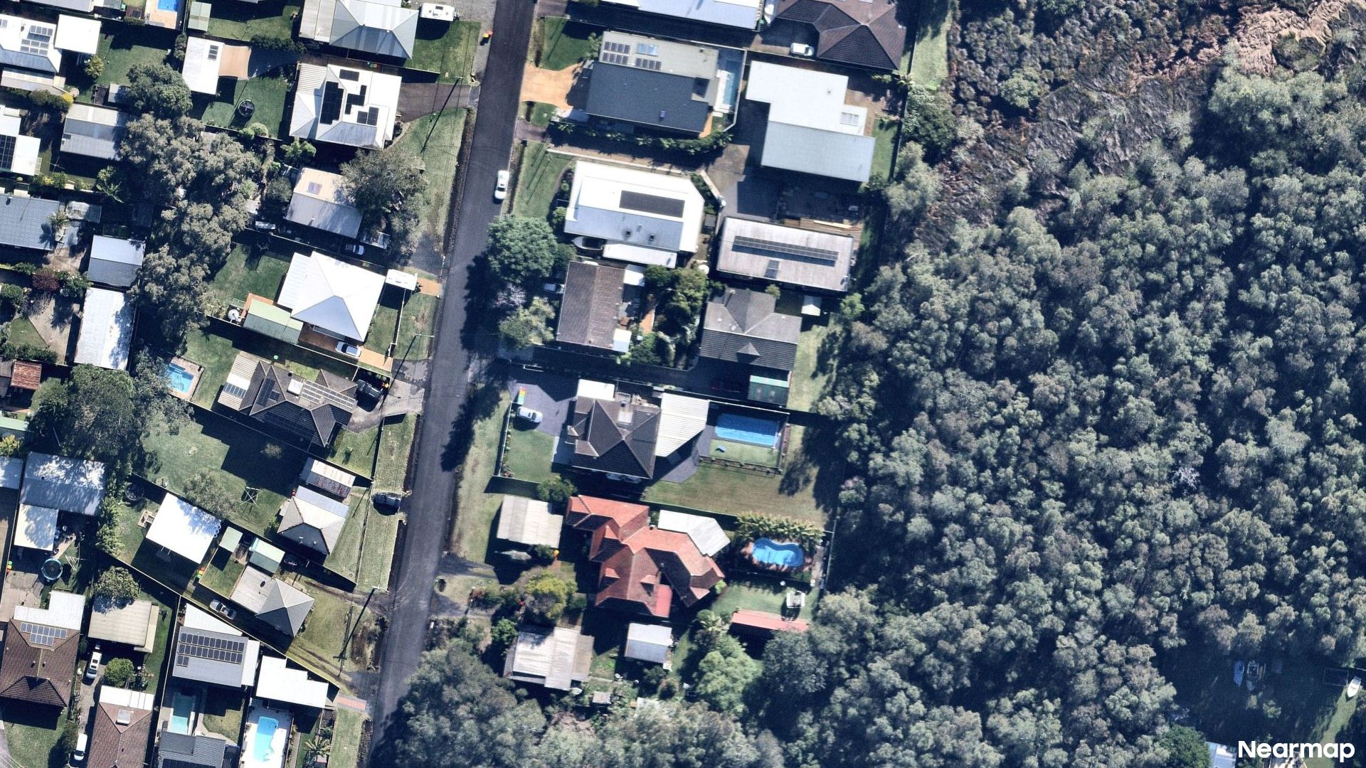Vertical aerial view