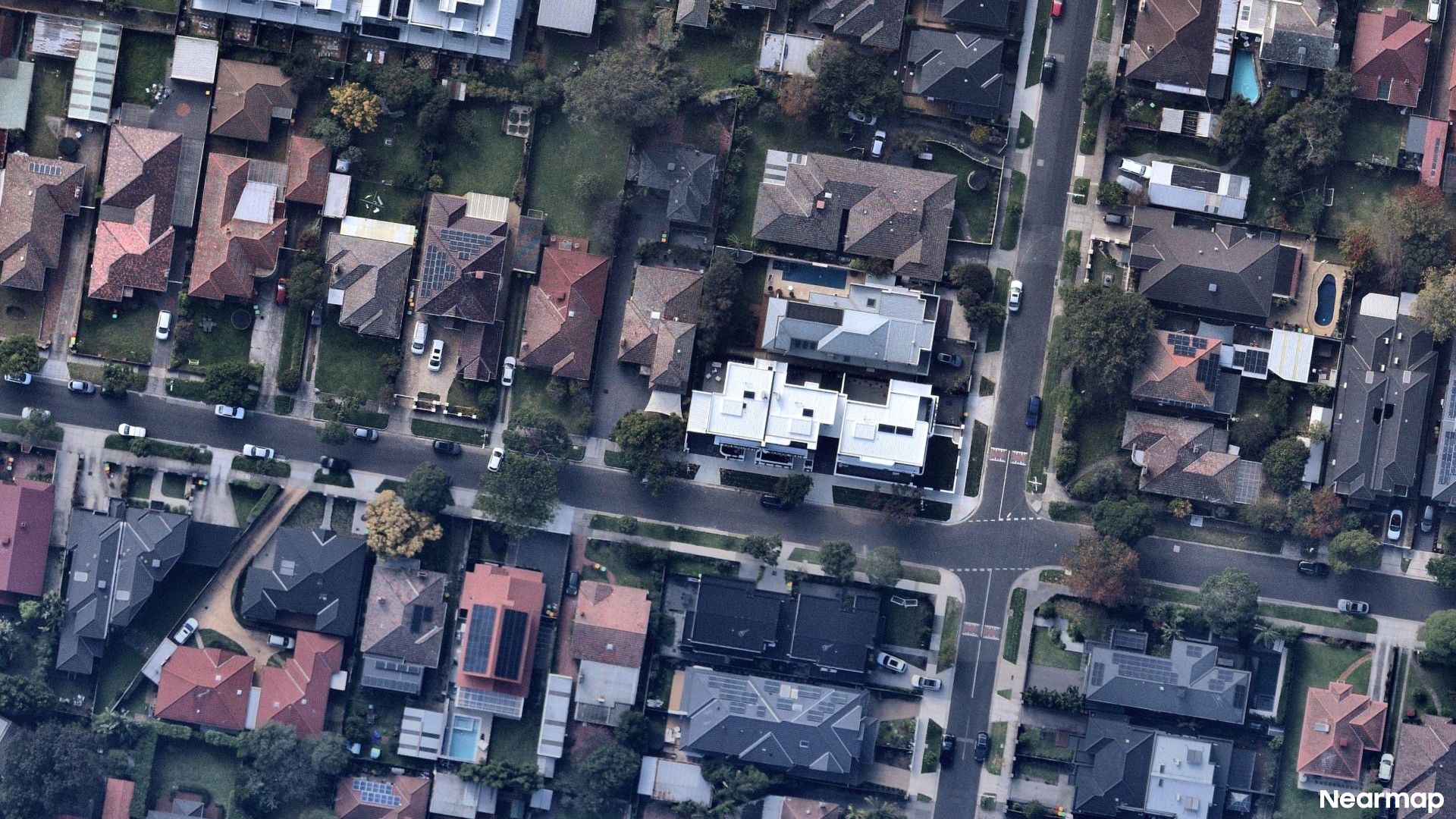 Vertical aerial view