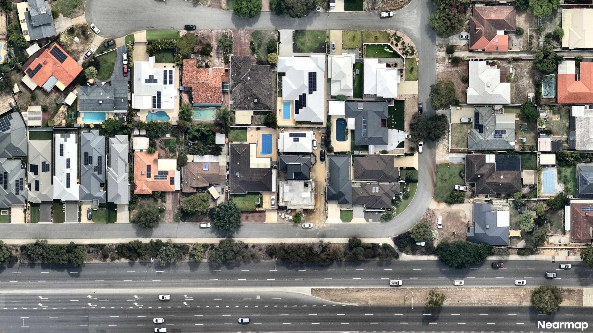 Vertical aerial view