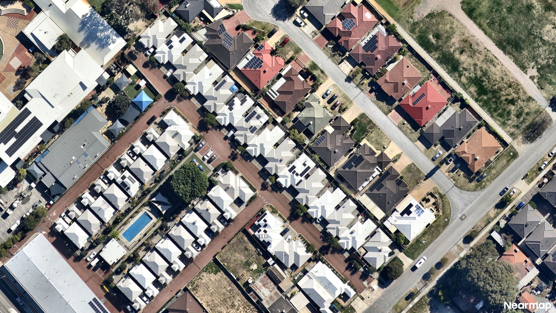 Vertical aerial view