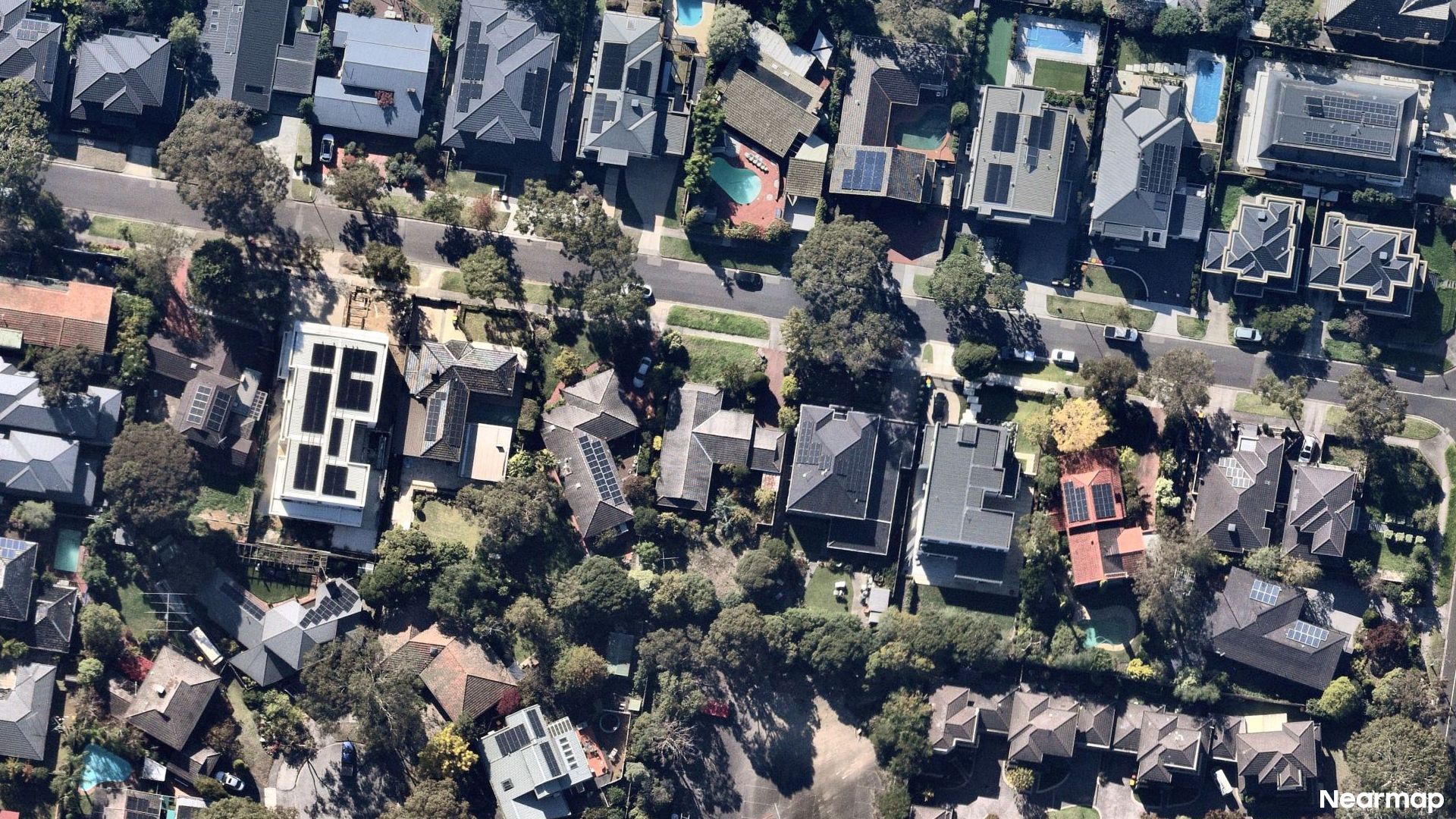 Vertical aerial view
