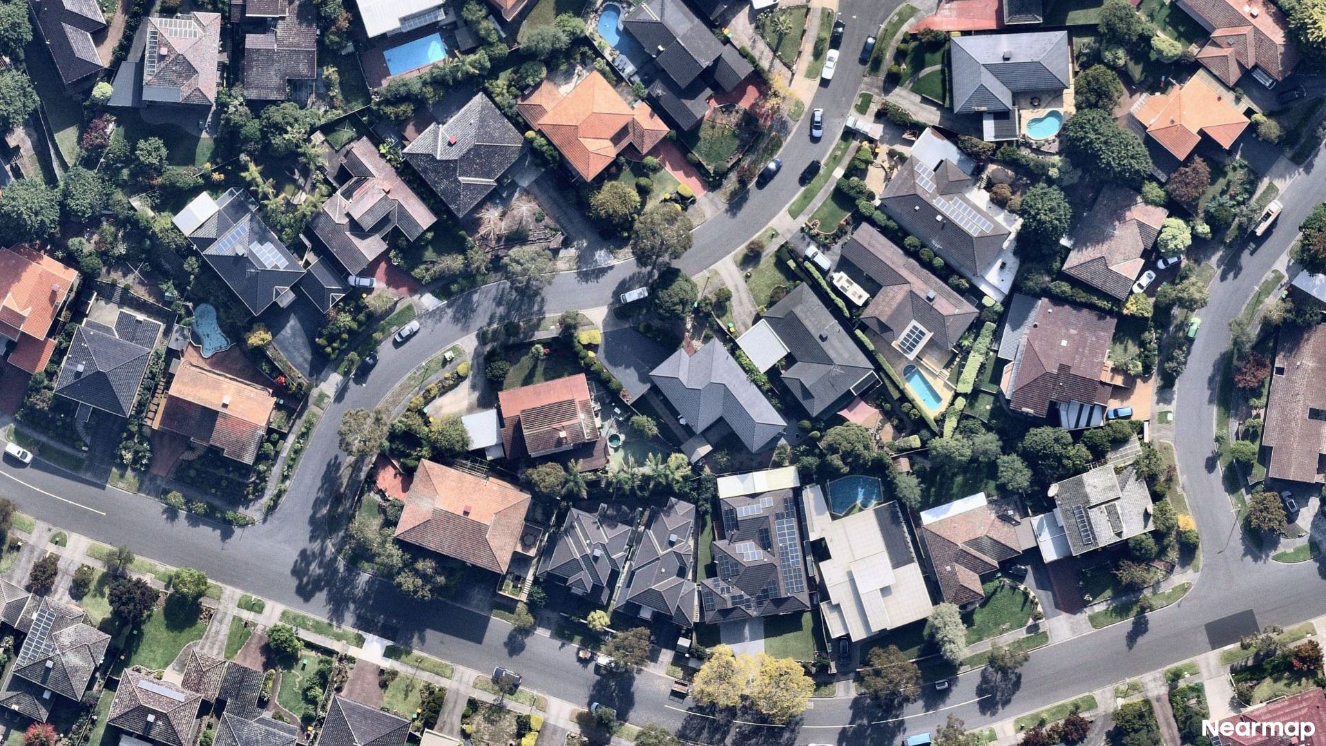 Vertical aerial view