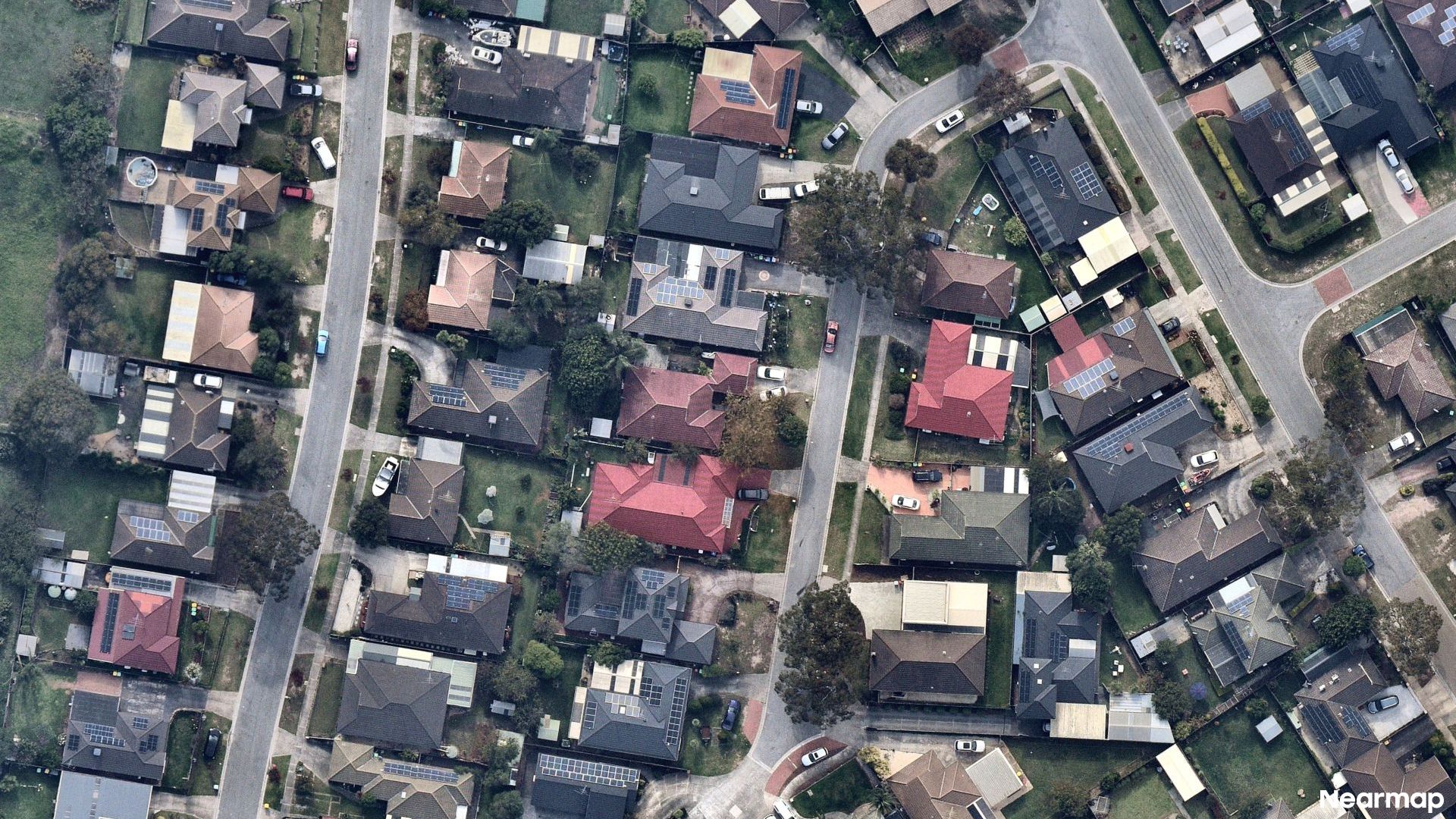 Vertical aerial view