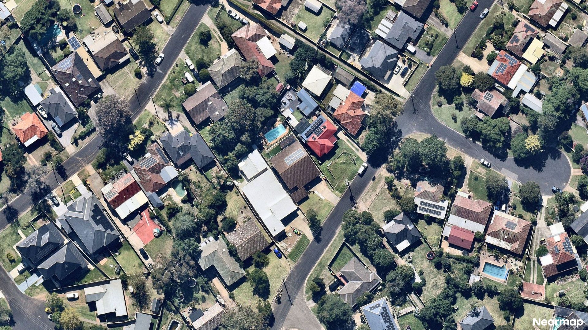 Vertical aerial view